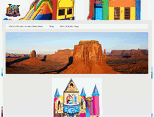 Tablet Screenshot of luckybouncehouses.com